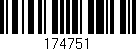 Código de barras (EAN, GTIN, SKU, ISBN): '174751'