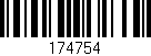 Código de barras (EAN, GTIN, SKU, ISBN): '174754'