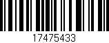 Código de barras (EAN, GTIN, SKU, ISBN): '17475433'