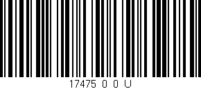 Código de barras (EAN, GTIN, SKU, ISBN): '17475_0_0_U'