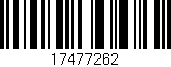 Código de barras (EAN, GTIN, SKU, ISBN): '17477262'