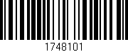 Código de barras (EAN, GTIN, SKU, ISBN): '1748101'