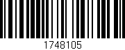 Código de barras (EAN, GTIN, SKU, ISBN): '1748105'