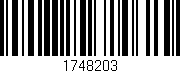 Código de barras (EAN, GTIN, SKU, ISBN): '1748203'