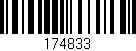 Código de barras (EAN, GTIN, SKU, ISBN): '174833'
