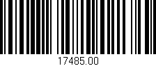 Código de barras (EAN, GTIN, SKU, ISBN): '17485.00'