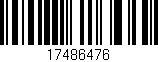 Código de barras (EAN, GTIN, SKU, ISBN): '17486476'