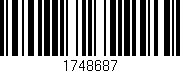 Código de barras (EAN, GTIN, SKU, ISBN): '1748687'