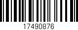 Código de barras (EAN, GTIN, SKU, ISBN): '17490876'