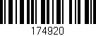 Código de barras (EAN, GTIN, SKU, ISBN): '174920'