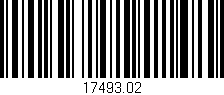 Código de barras (EAN, GTIN, SKU, ISBN): '17493.02'