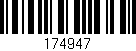 Código de barras (EAN, GTIN, SKU, ISBN): '174947'