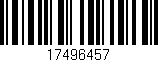 Código de barras (EAN, GTIN, SKU, ISBN): '17496457'