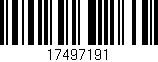 Código de barras (EAN, GTIN, SKU, ISBN): '17497191'