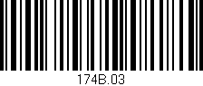 Código de barras (EAN, GTIN, SKU, ISBN): '174B.03'