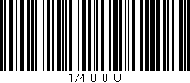 Código de barras (EAN, GTIN, SKU, ISBN): '174_0_0_U'