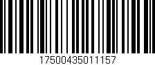 Código de barras (EAN, GTIN, SKU, ISBN): '17500435011157'