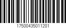 Código de barras (EAN, GTIN, SKU, ISBN): '17500435011201'