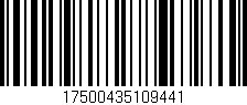 Código de barras (EAN, GTIN, SKU, ISBN): '17500435109441'