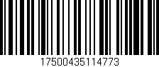 Código de barras (EAN, GTIN, SKU, ISBN): '17500435114773'