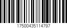 Código de barras (EAN, GTIN, SKU, ISBN): '17500435114797'