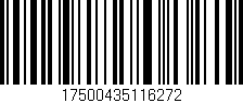 Código de barras (EAN, GTIN, SKU, ISBN): '17500435116272'