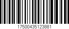 Código de barras (EAN, GTIN, SKU, ISBN): '17500435123881'