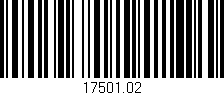 Código de barras (EAN, GTIN, SKU, ISBN): '17501.02'