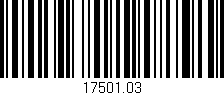 Código de barras (EAN, GTIN, SKU, ISBN): '17501.03'