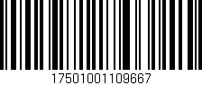 Código de barras (EAN, GTIN, SKU, ISBN): '17501001109667'