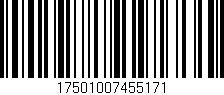 Código de barras (EAN, GTIN, SKU, ISBN): '17501007455171'