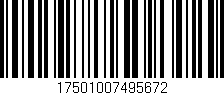Código de barras (EAN, GTIN, SKU, ISBN): '17501007495672'
