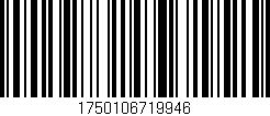 Código de barras (EAN, GTIN, SKU, ISBN): '1750106719946'