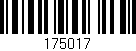 Código de barras (EAN, GTIN, SKU, ISBN): '175017'