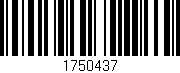 Código de barras (EAN, GTIN, SKU, ISBN): '1750437'