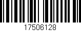 Código de barras (EAN, GTIN, SKU, ISBN): '17506128'