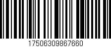 Código de barras (EAN, GTIN, SKU, ISBN): '17506309867660'