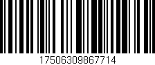 Código de barras (EAN, GTIN, SKU, ISBN): '17506309867714'