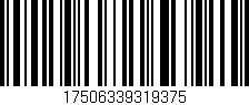 Código de barras (EAN, GTIN, SKU, ISBN): '17506339319375'