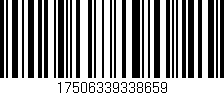 Código de barras (EAN, GTIN, SKU, ISBN): '17506339338659'