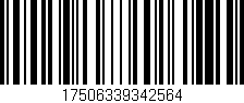 Código de barras (EAN, GTIN, SKU, ISBN): '17506339342564'