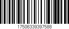 Código de barras (EAN, GTIN, SKU, ISBN): '17506339397588'