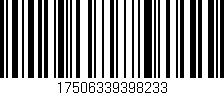 Código de barras (EAN, GTIN, SKU, ISBN): '17506339398233'