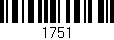 Código de barras (EAN, GTIN, SKU, ISBN): '1751'