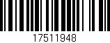 Código de barras (EAN, GTIN, SKU, ISBN): '17511948'