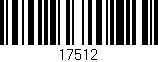 Código de barras (EAN, GTIN, SKU, ISBN): '17512'