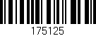 Código de barras (EAN, GTIN, SKU, ISBN): '175125'