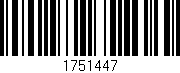 Código de barras (EAN, GTIN, SKU, ISBN): '1751447'