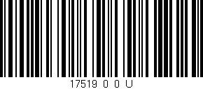 Código de barras (EAN, GTIN, SKU, ISBN): '17519_0_0_U'