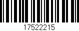 Código de barras (EAN, GTIN, SKU, ISBN): '17522215'